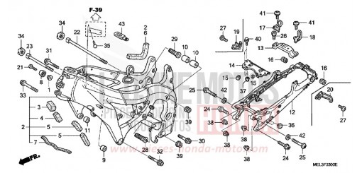 FRAME BODY CBR1000RR5 de 2005